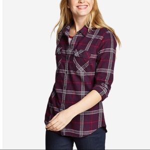 Eddie Bauer Purple & Pink Classic Fit Flannel